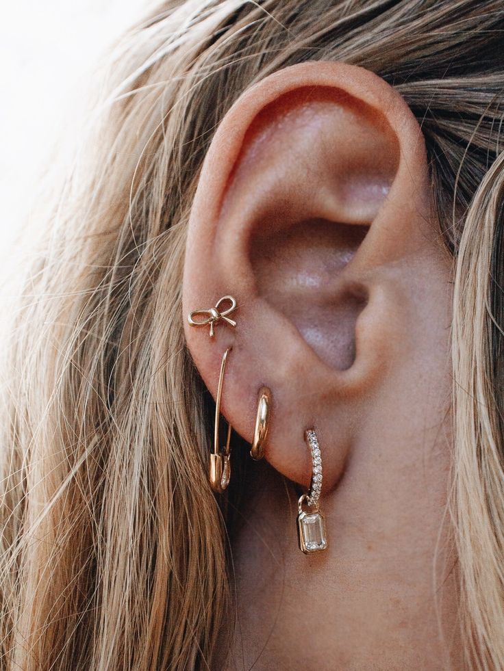 Mini Bow Stud Earrings