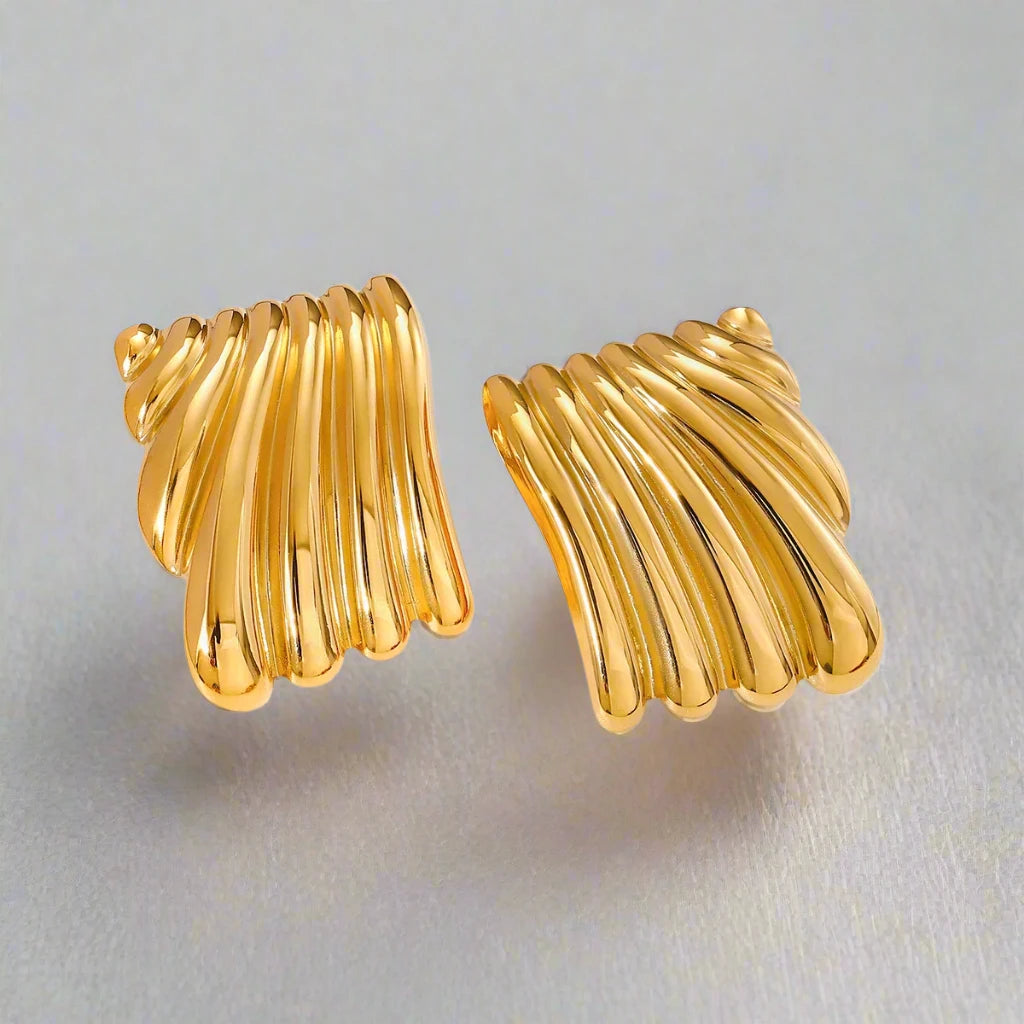 Parisian Twist Earrings- silver
