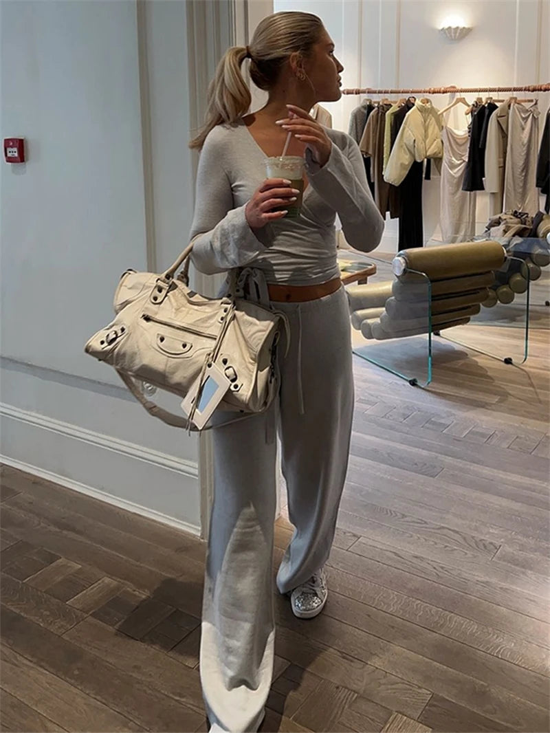 Willow Wrap and Flow Pants- pink set