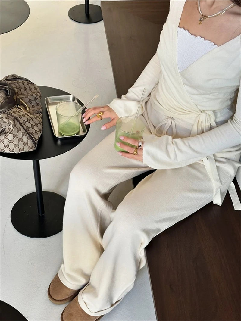 Willow Wrap and Flow Pants- pink set