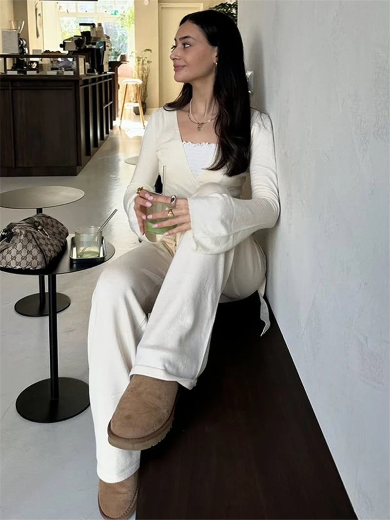 Willow Wrap and Flow Pants- pink set