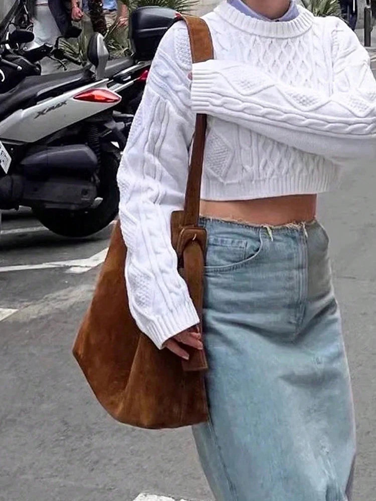 The Harper Suede Tote – Large Capacity Shoulder & Crossbody Bag