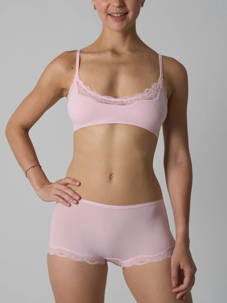 Isla Lace Lounge Set – Bralette & Boyshort Duo