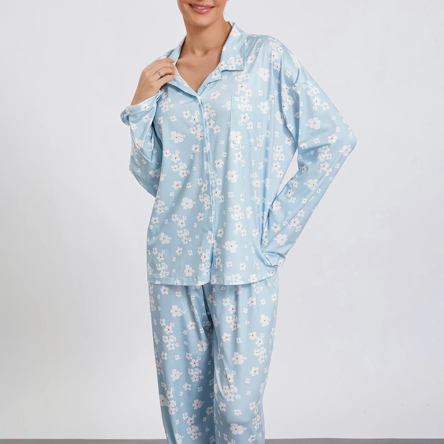 Garden Breeze Pajama Set- pink