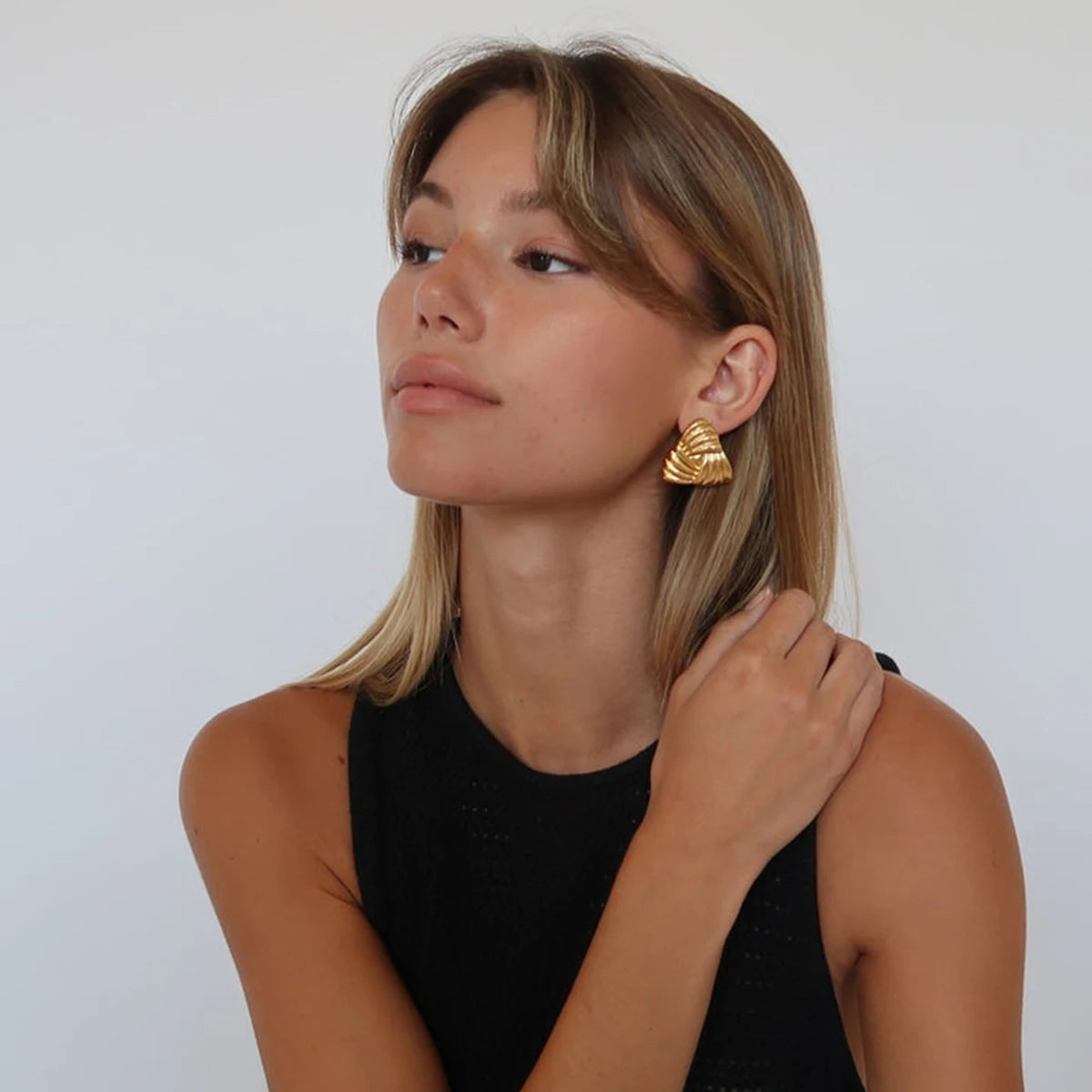 Gia Earrings- mixed metal