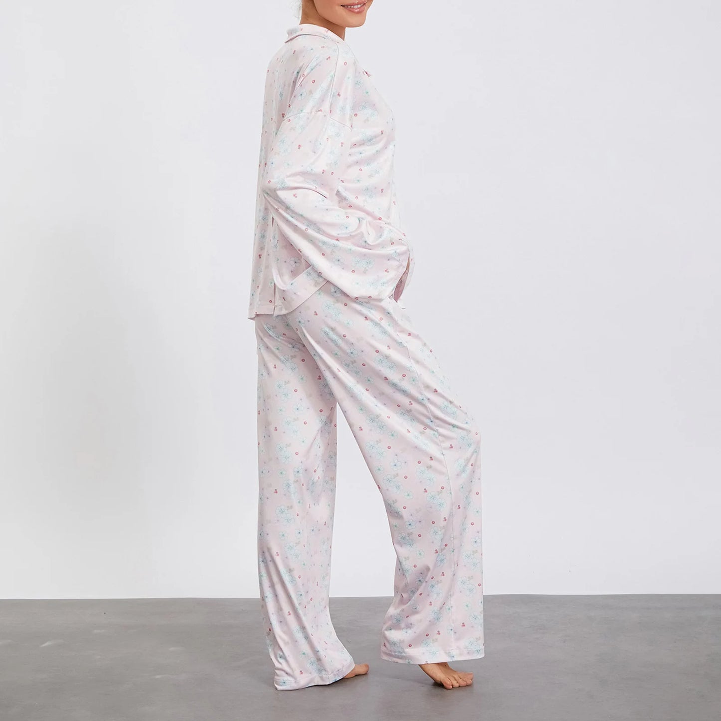Garden Breeze Pajama Set- pink
