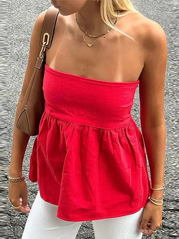 Chloe Tube Top- pink