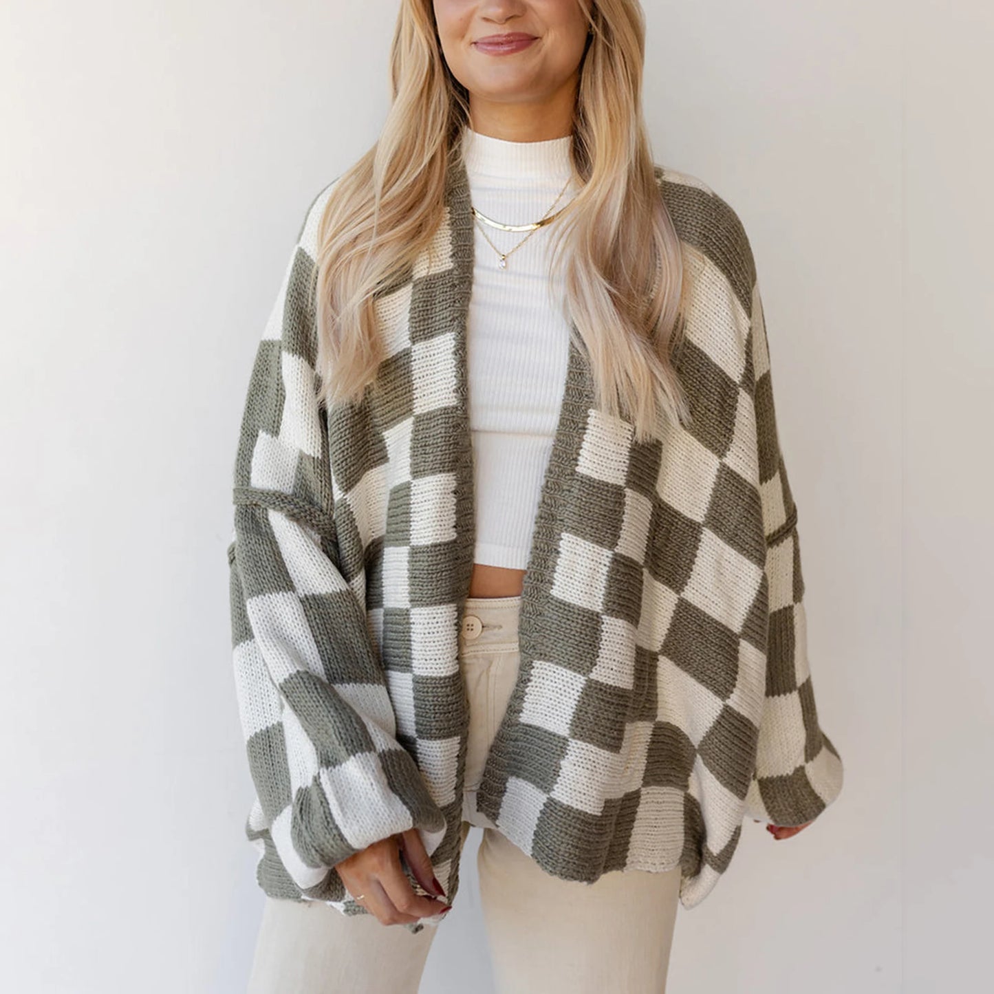 Checkmate Cardigan- black