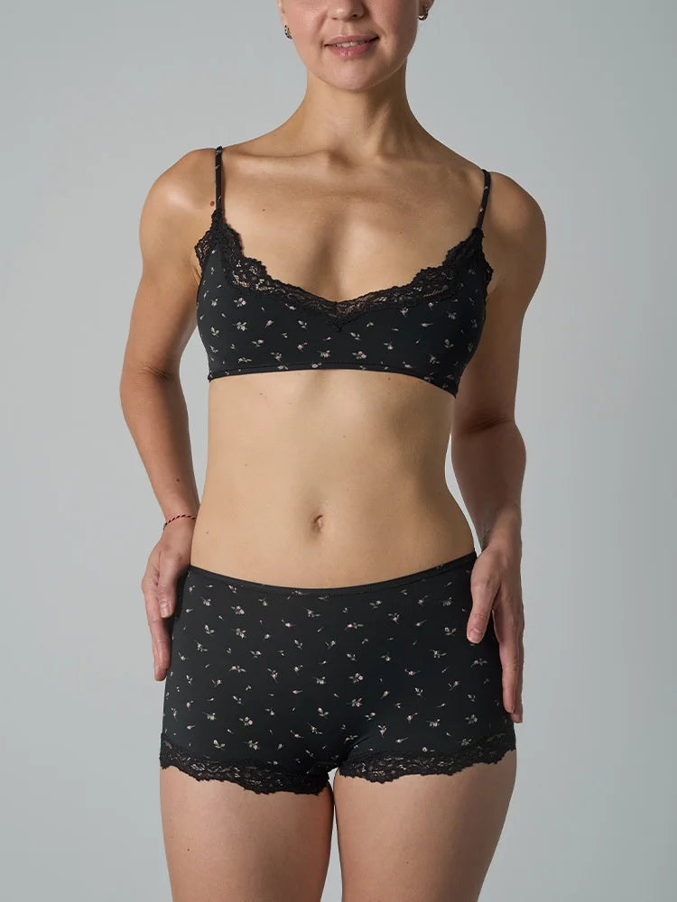 Isla Lace Lounge Set – Bralette & Boyshort Duo