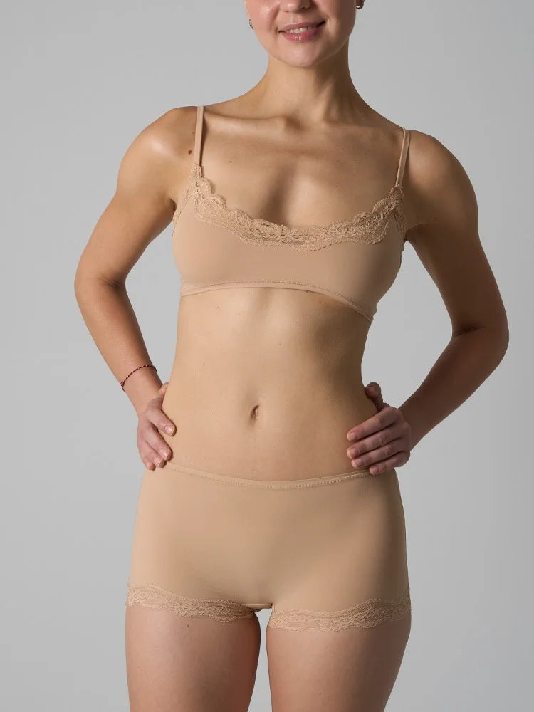 Isla Lace Lounge Set – Bralette & Boyshort Duo