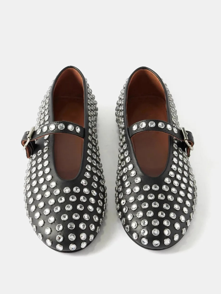 Dazzled Ballet Flats- red