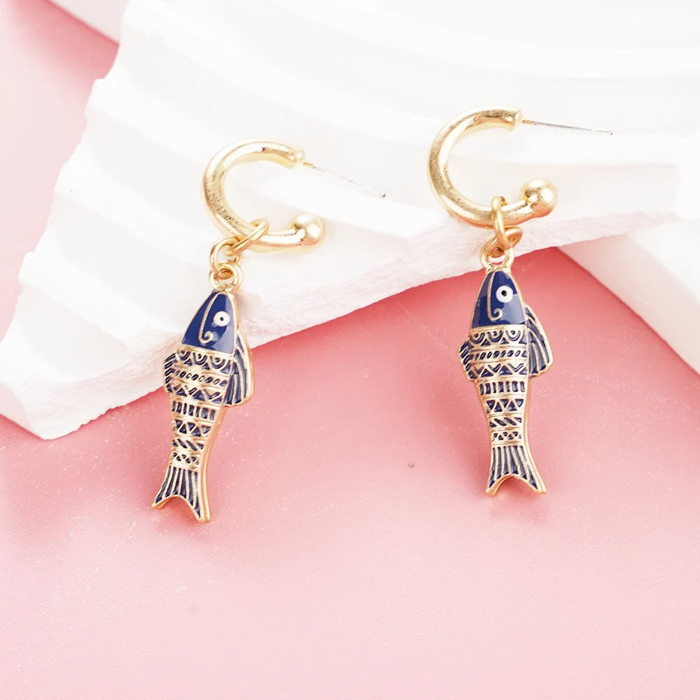 Sea You Later Earrings- fisherman core