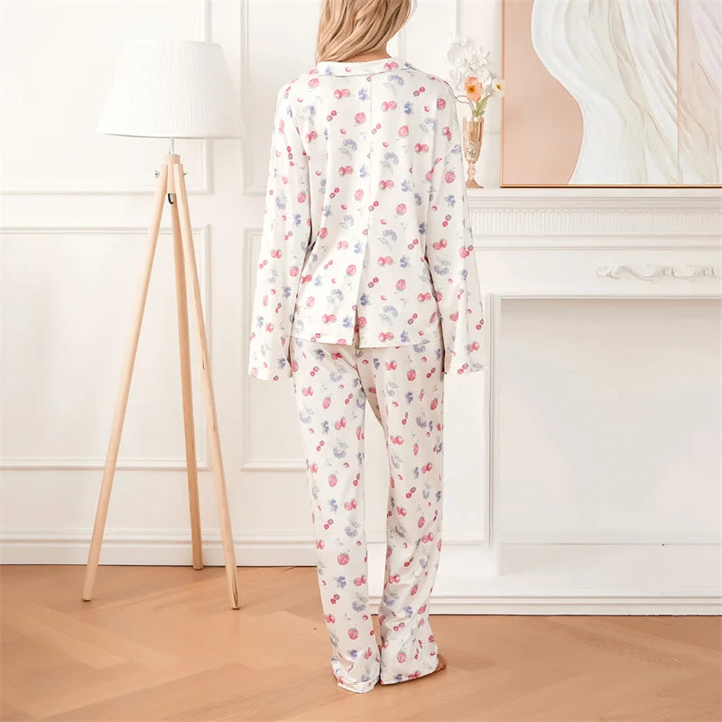 Garden Breeze Pajama Set- pink