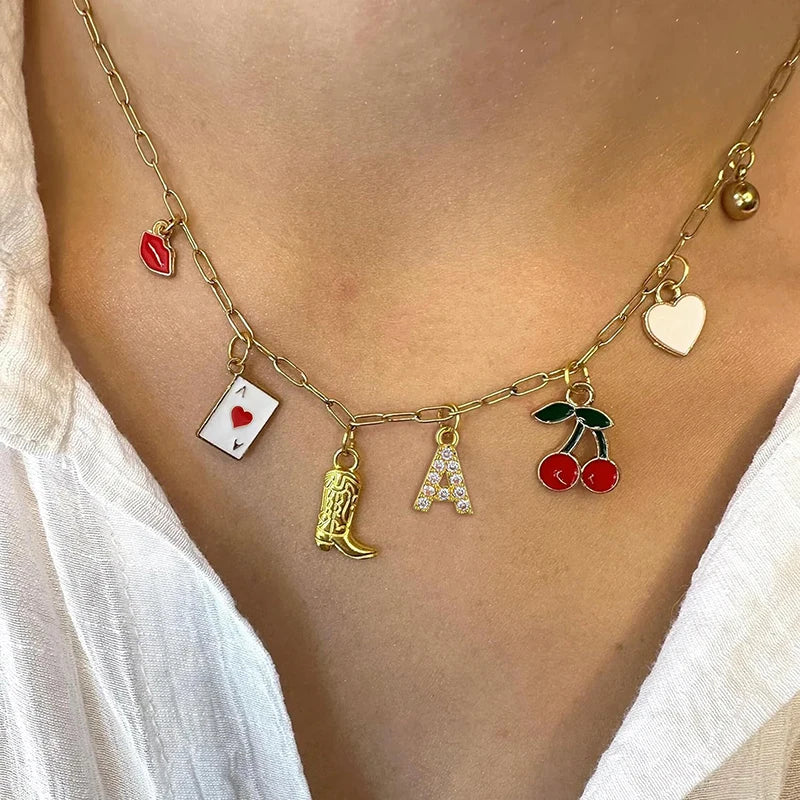 Initial Charm Necklace