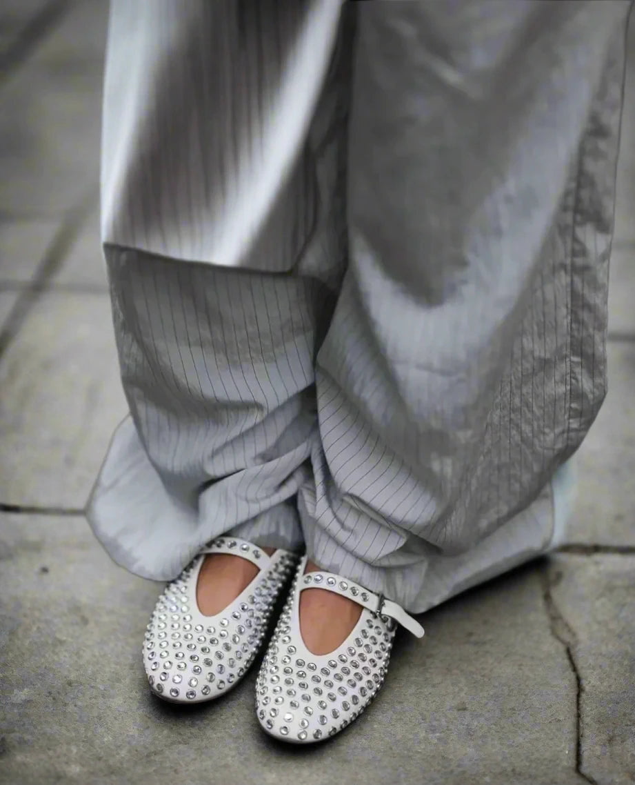 Dazzled Ballet Flats- red