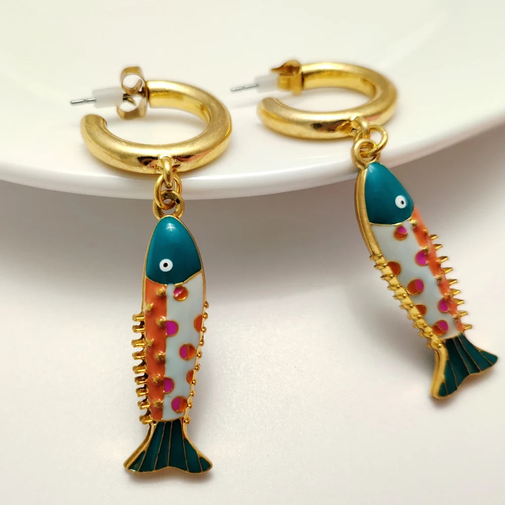 Sea You Later Earrings- fisherman core