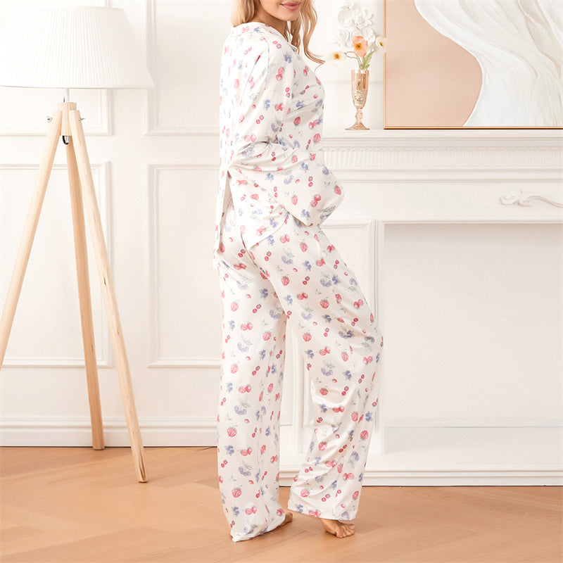Garden Breeze Pajama Set- pink