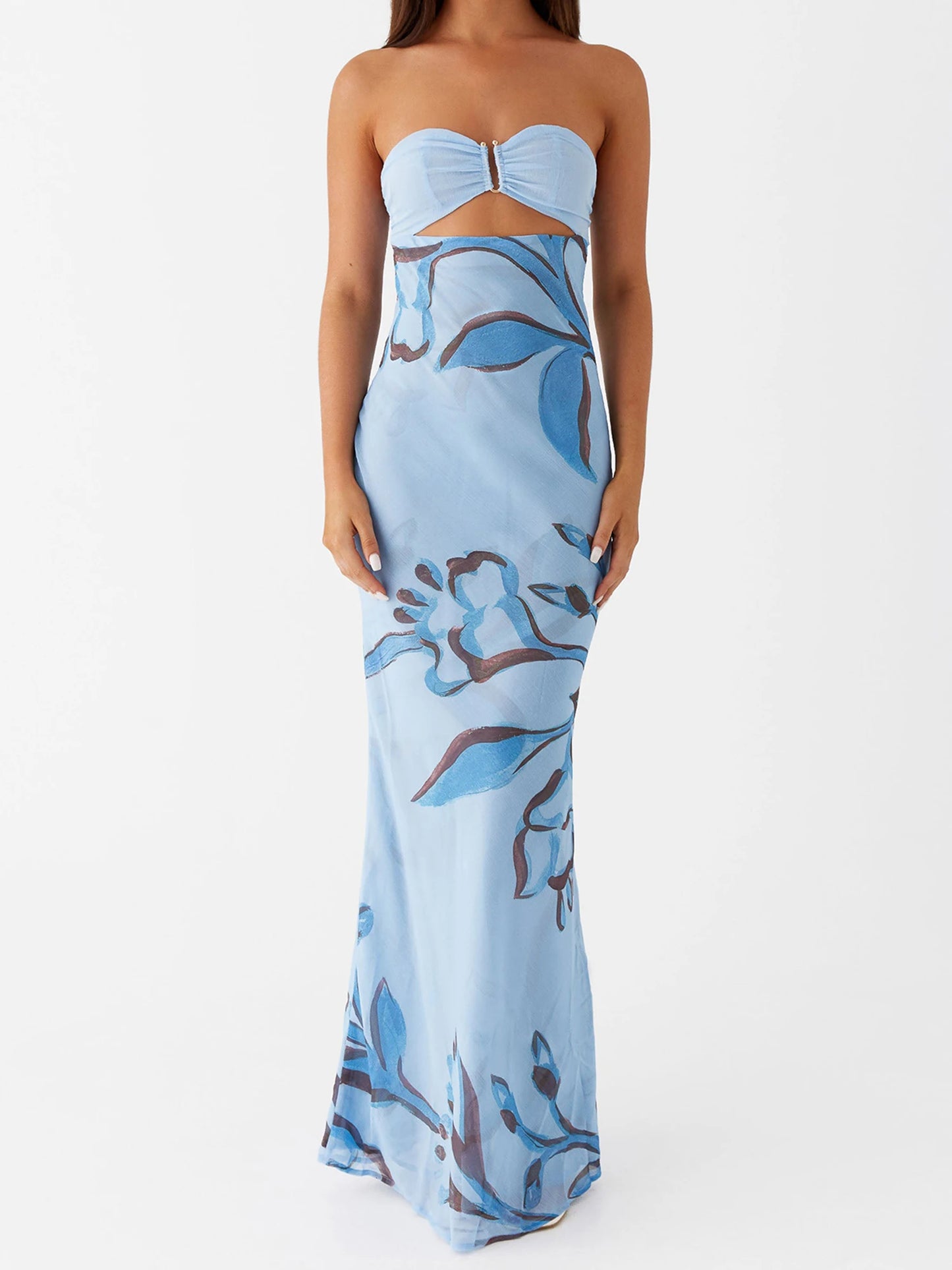 Hot Tropic Dress- Blue