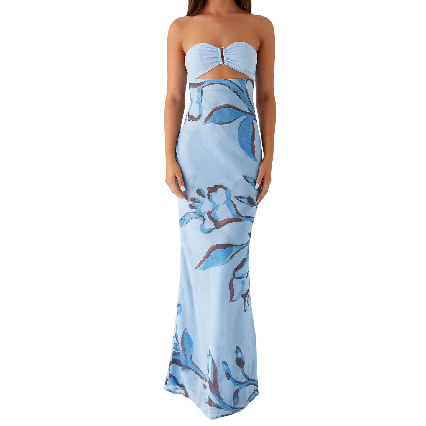 Hot Tropic Dress- Blue
