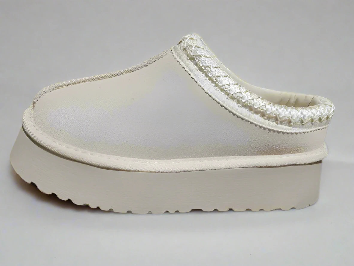 Teddy Platforms- beige fluffy