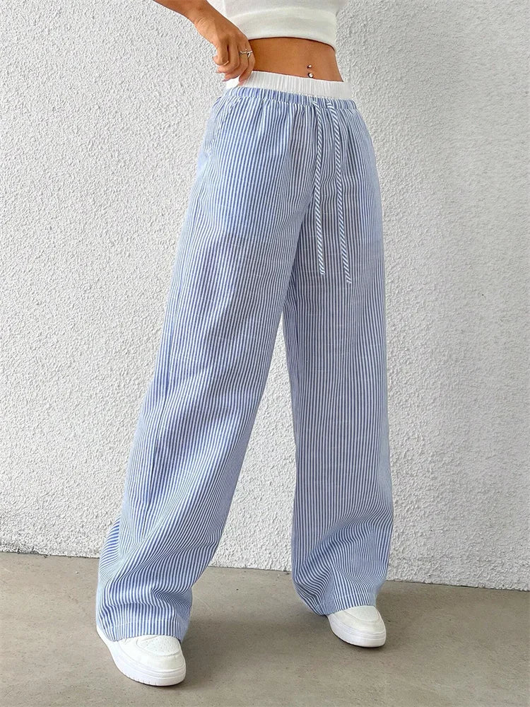 Candice Double Waistband Pants- pink