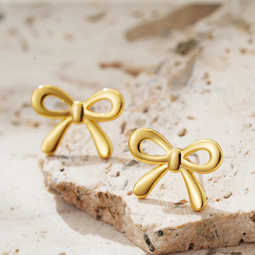 Mini Bow Stud Earrings