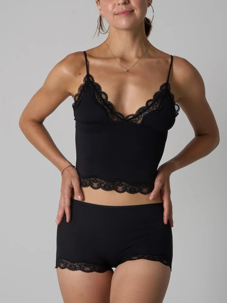 Isla Lace Lounge Set – Bralette & Boyshort Duo