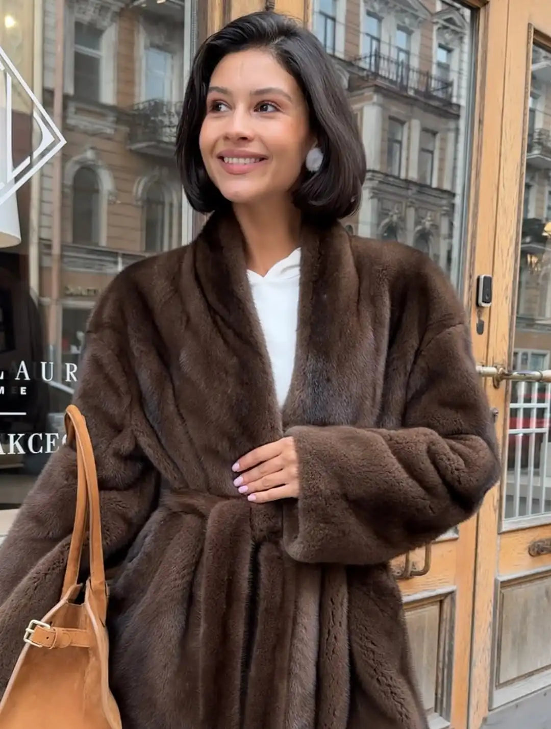 Espresso Embrace Fur Jacket