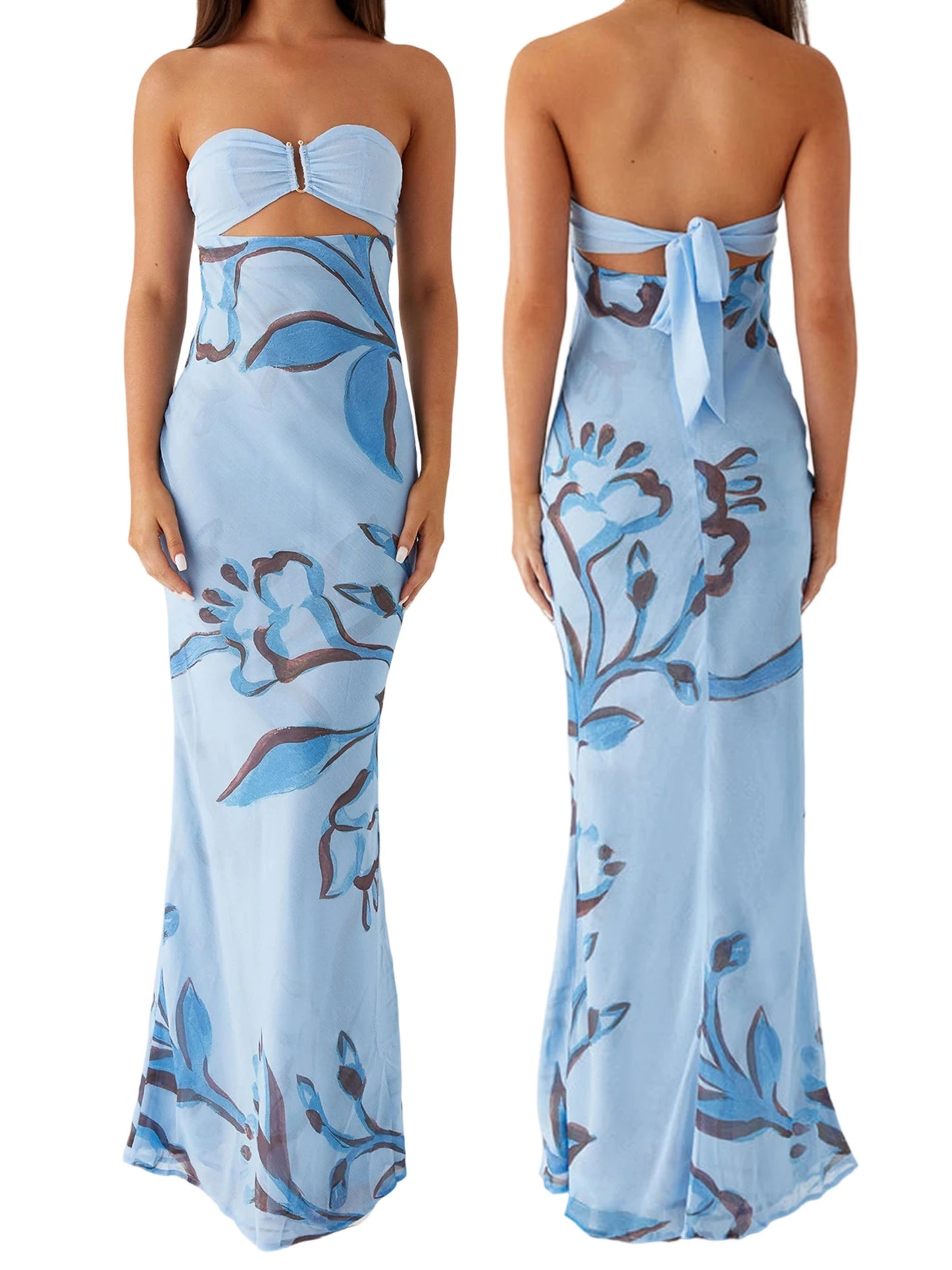 Hot Tropic Dress- Blue