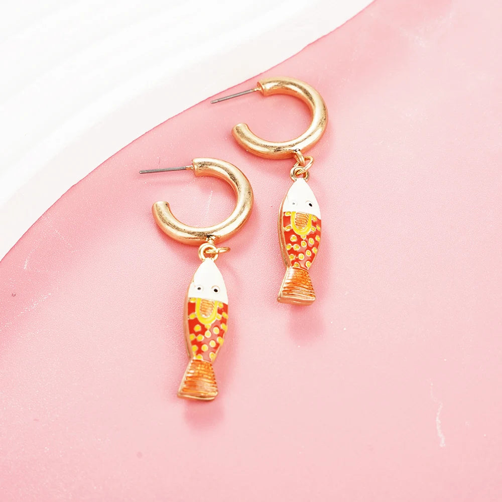 Sea You Later Earrings- fisherman core