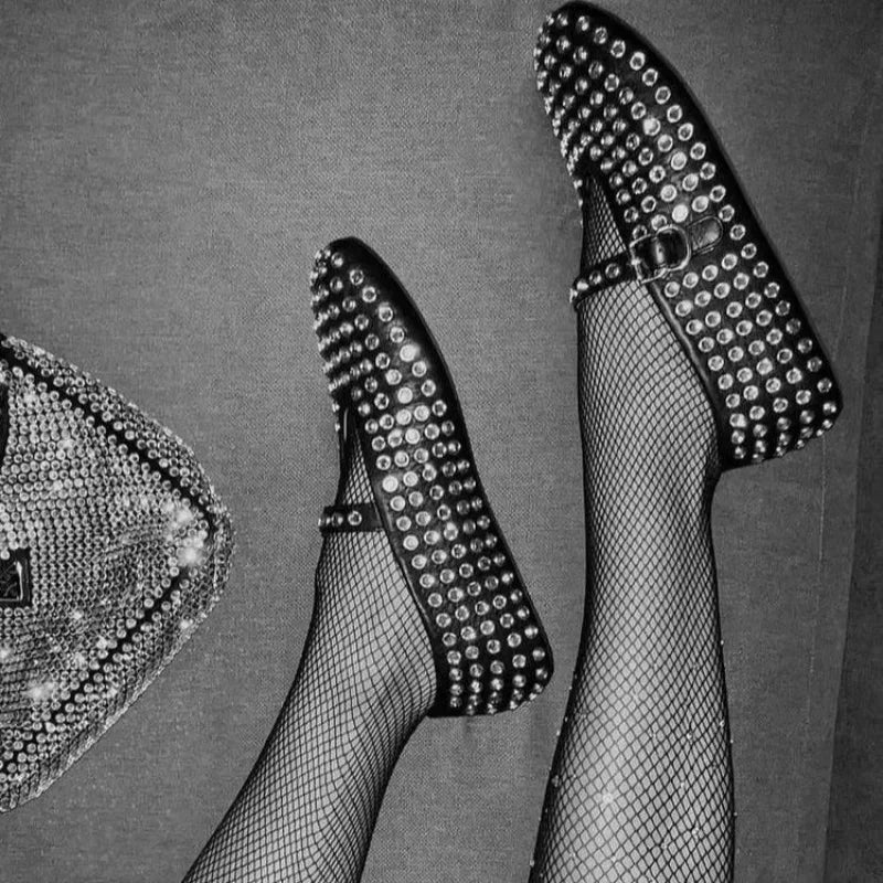 Dazzled Ballet Flats- red