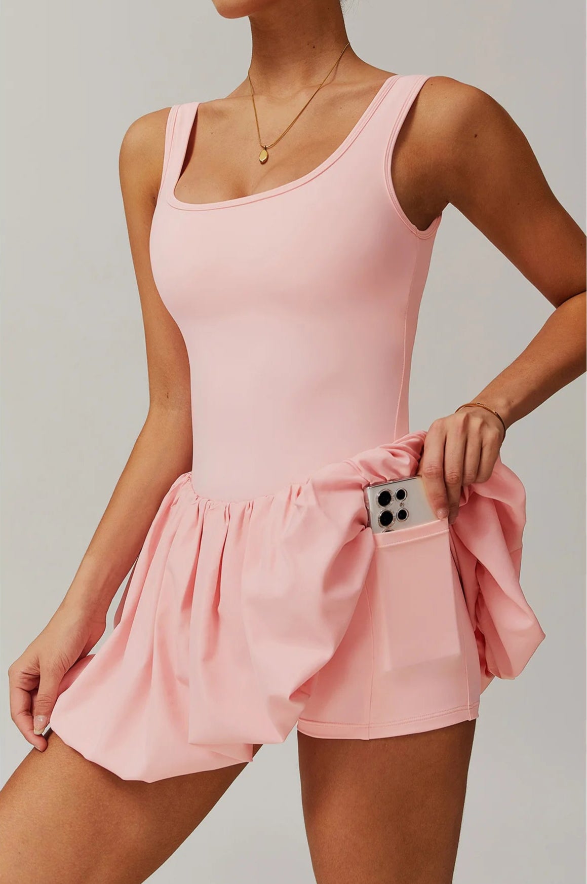 The Court Crush Athletic Dress- Black