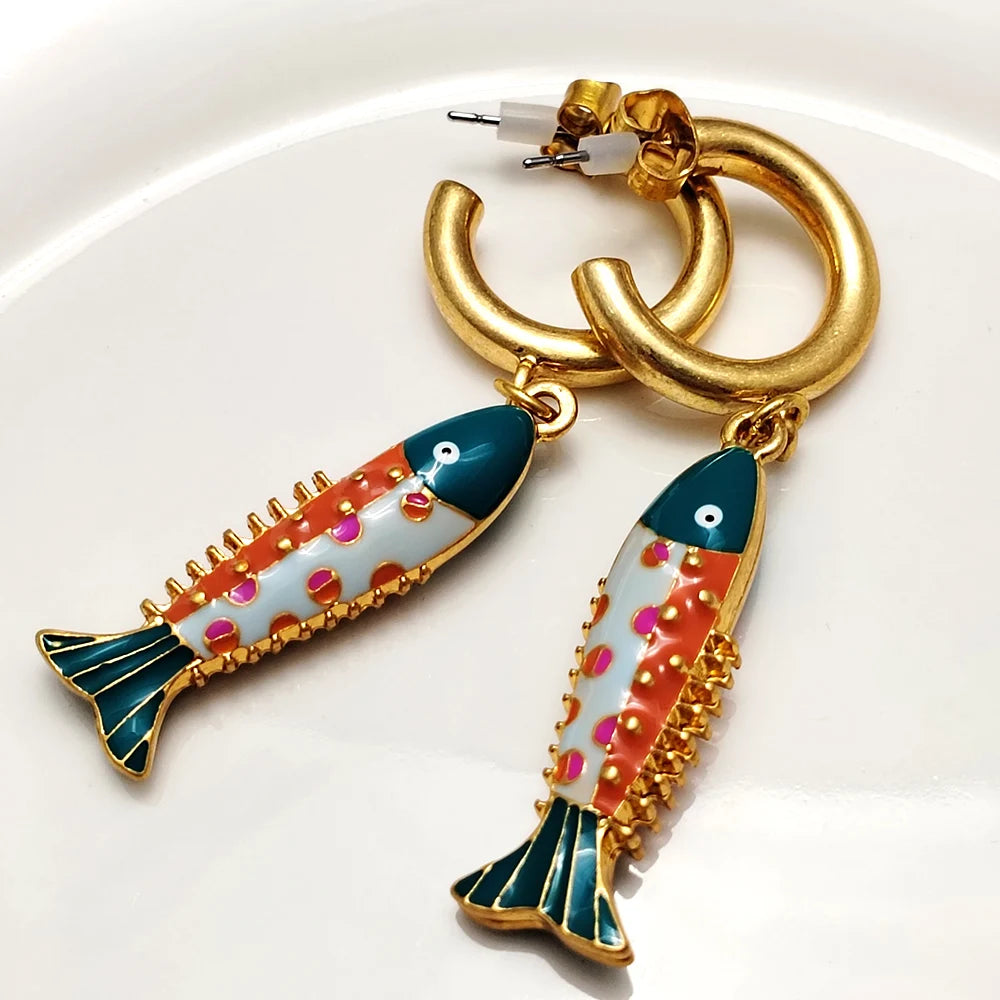 Sea You Later Earrings- fisherman core