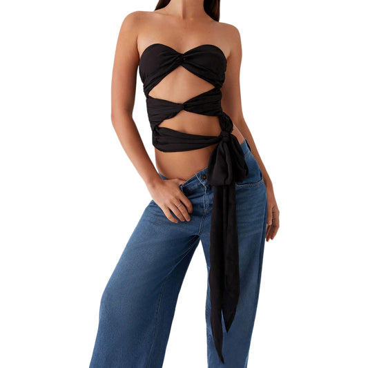 Twist of Fate Top- black