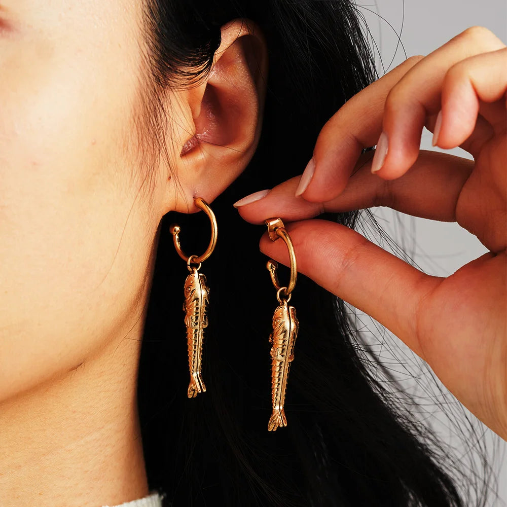 Sea You Later Earrings- fisherman core