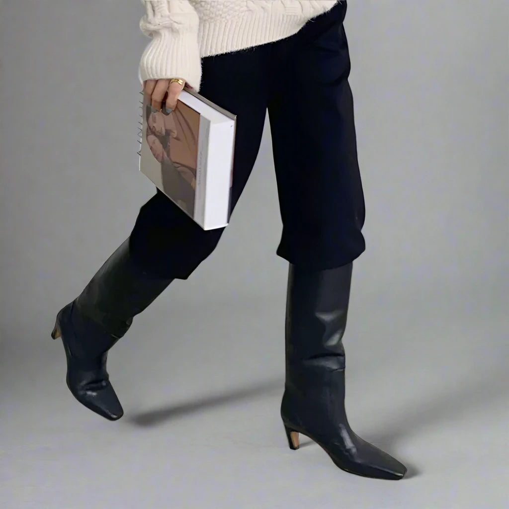 Jasmine Tall Boots- wine