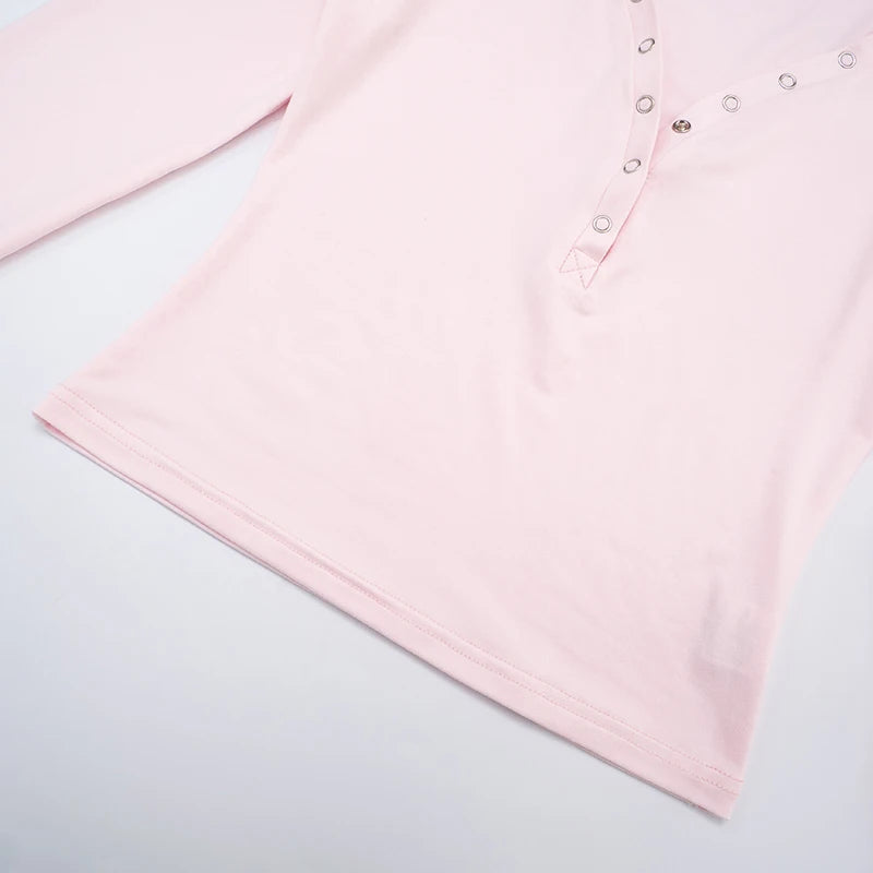 The Mila Lounge Set – Button-Up Long Sleeve Top & Wide-Leg Drawstring Pants