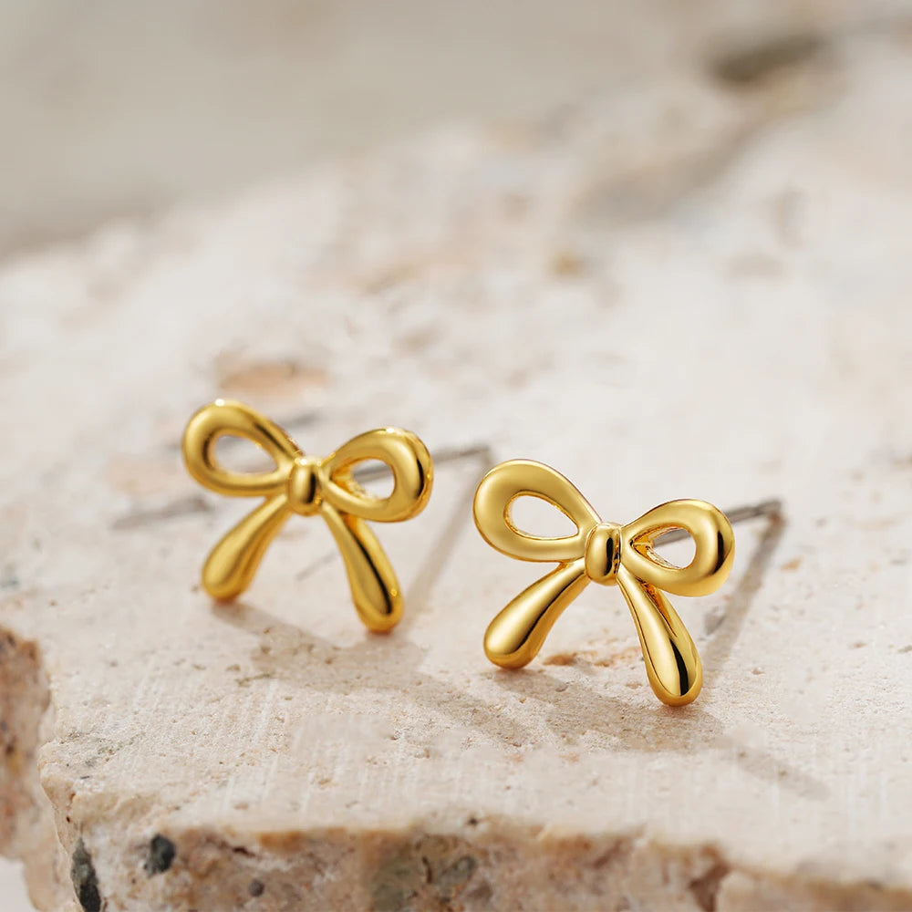 Mini Bow Stud Earrings