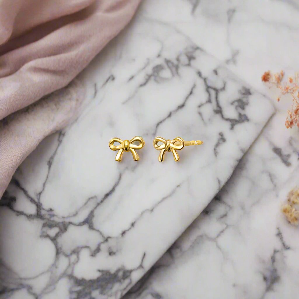 Mini Bow Stud Earrings