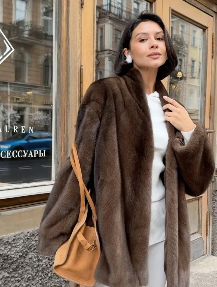 Espresso Embrace Fur Jacket