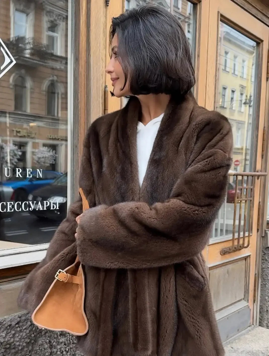Espresso Embrace Fur Jacket