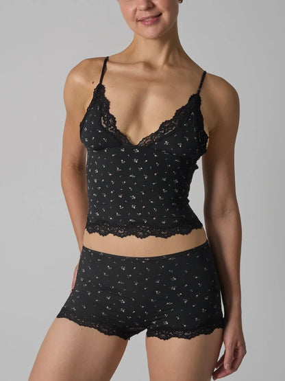 Isla Lace Lounge Set – Bralette & Boyshort Duo