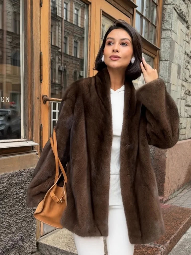 Espresso Embrace Fur Jacket