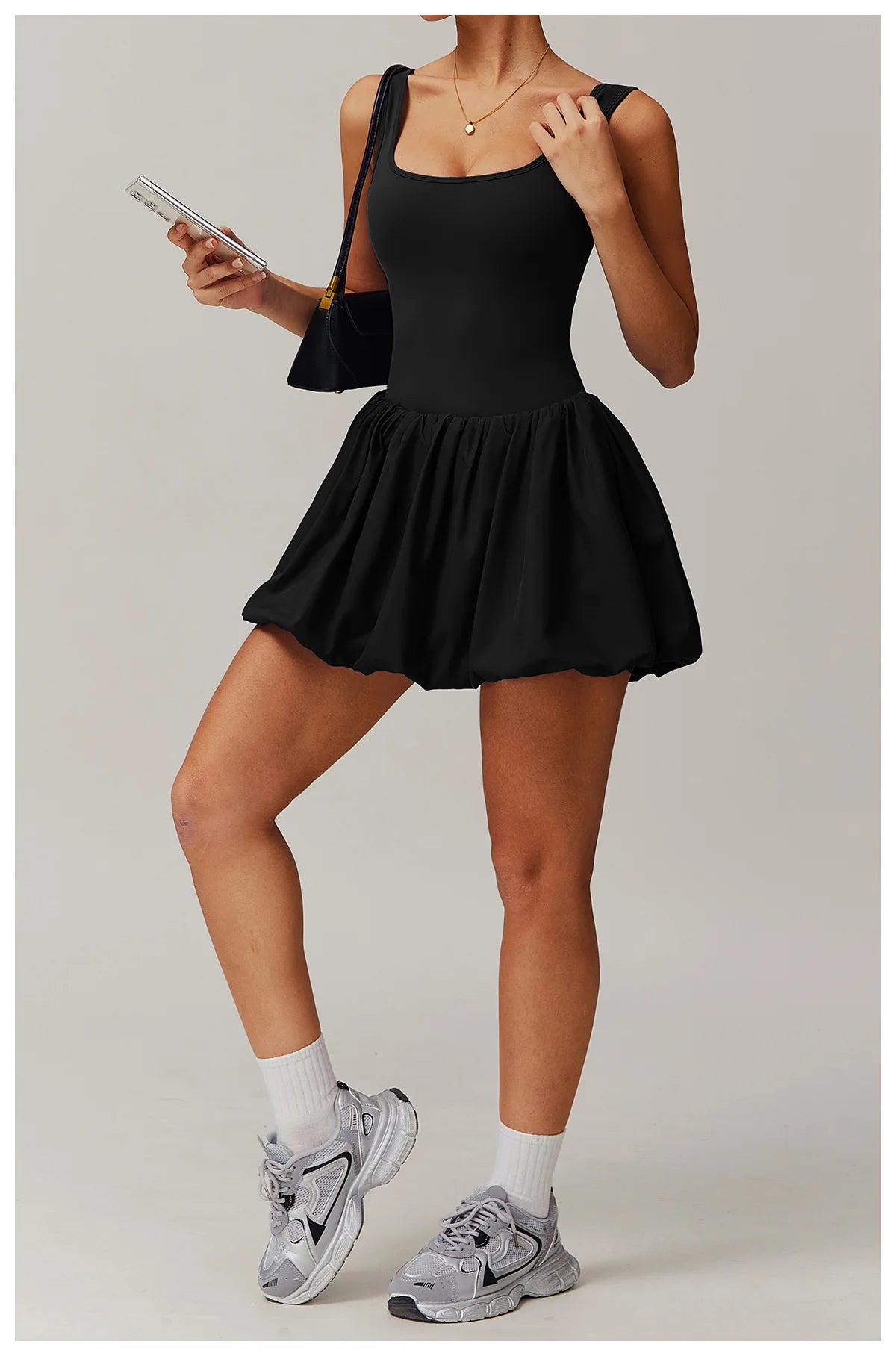 The Court Crush Athletic Dress- Black