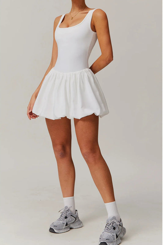 The Court Crush Athletic Dress- White
