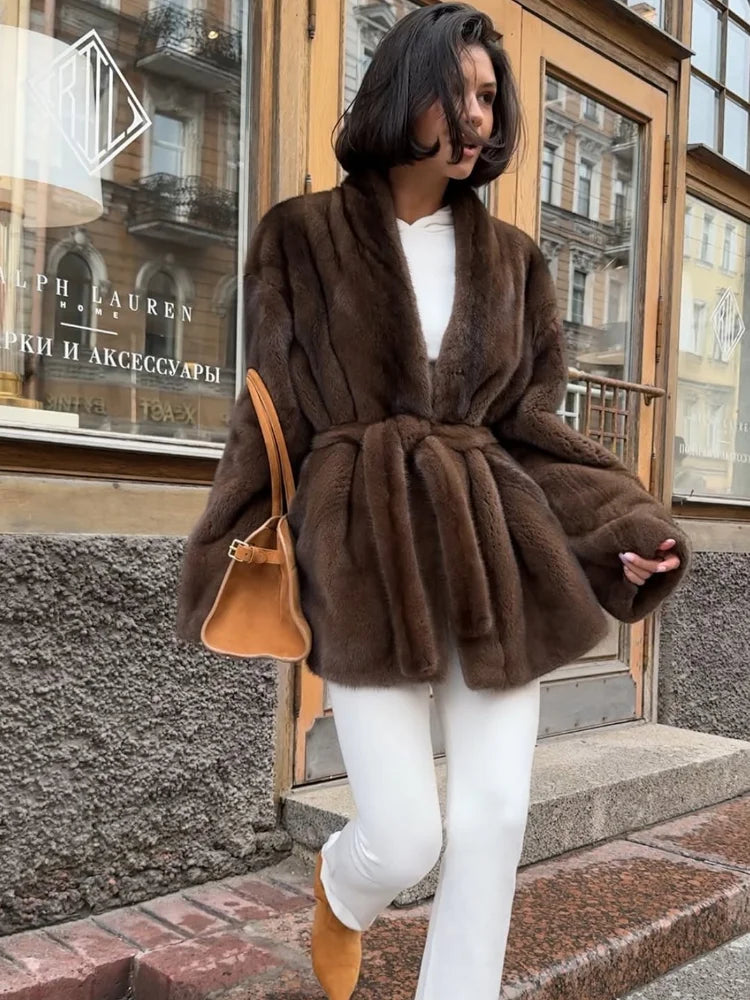 Espresso Embrace Fur Jacket