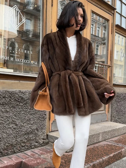 Espresso Embrace Fur Jacket
