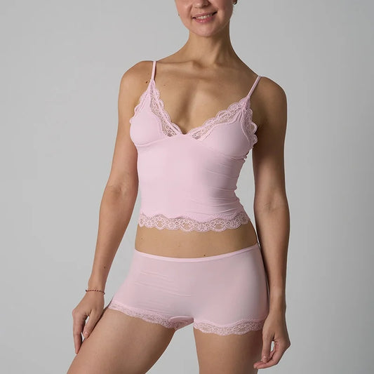 Isla Lace Lounge Set – Bralette & Boyshort Duo
