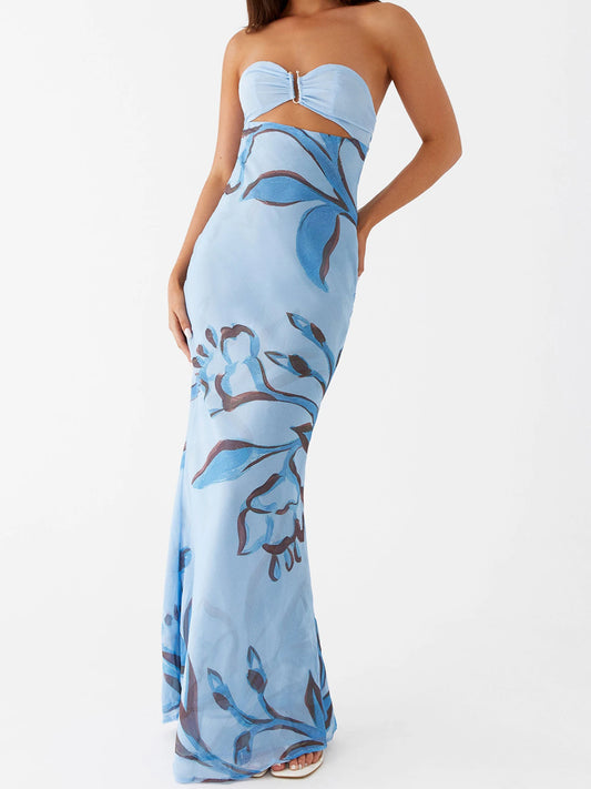 Hot Tropic Dress- Blue