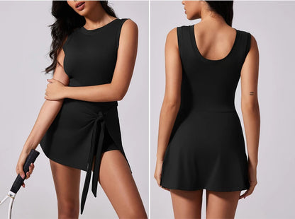 Serve It Up Athletic Dress- Navy